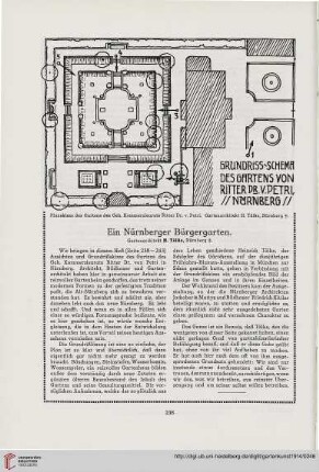 27: Ein Nürnberger Bürgergarten : Gartenarchitekt H. Tölke