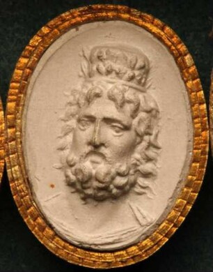 Kopf des Jupiter Serapis, vorwärts geschnitten (Daktyliothek, Supplement)