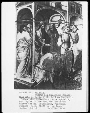 Teil eines Laurentiusaltars? — Marter des heiligen Laurentius