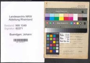 Entnazifizierung Johann Buendgen , geb. 31.07.1899 (Kraftfahrer)