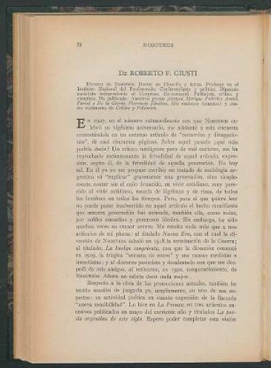 De Roberto F. Giusti
