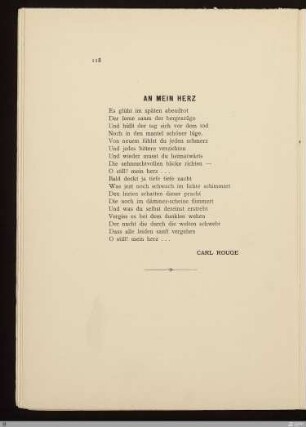 An mein Herz