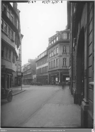 Aus dem Kleinen Hirschgraben nach Süden zu Großer Hirschgraben 23 (Goethehaus)-27