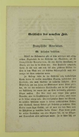 60. Französische Revolution. Ursachen derselben