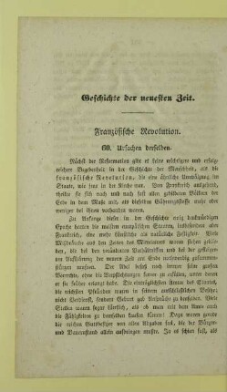 60. Französische Revolution. Ursachen derselben