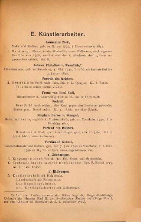 Historische Ausstellung der Stadt München, veranstaltet aus der Maillinger-Sammlung, 6. Serie, 3. Abtheilung. Die Regierungszeit des Churfürsten und nachmaligen Königs Max I. : 1799 - 1825