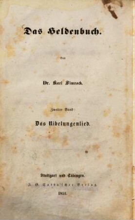 Das Nibelungenlied