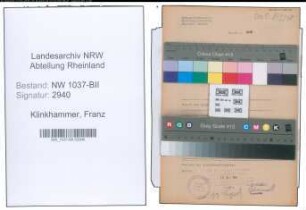 Entnazifizierung Franz Klinkhammer , geb. 09.08.1914 (Verw.Angestellter)