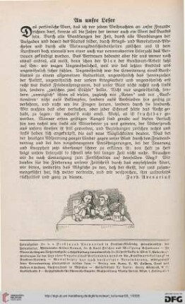 An unsre Leser