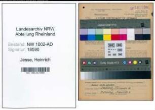 Entnazifizierung Heinrich Jesse, geb. 14.06.1909 (Verw.Beamter)