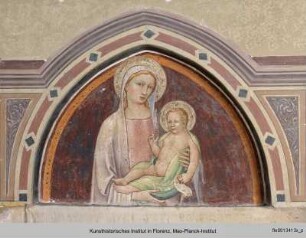 Maria mit Kind - Lünette: Maria mit Kind