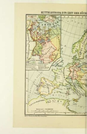 Mitteleuropa zur Zeit der höchsten Machtentfaltung Frankreichs 1812