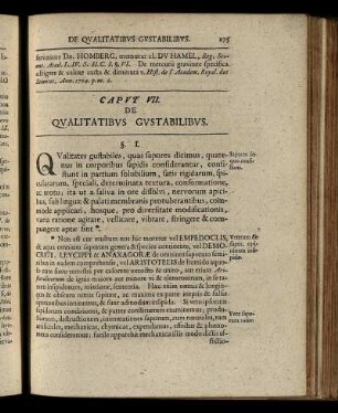 Caput VII. De Qualitatibus Gustabilibus. - Caput IX. De Qualitatibus Audibilibus.