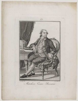 Bildnis des Cesare Beccaria