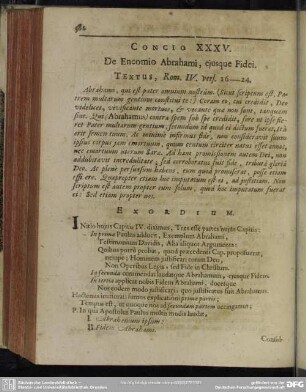 Concio XXXV. De Encomio Abrahami, ejusque Fidei