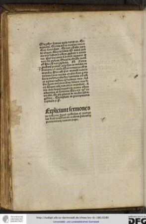 Expliciunz sermones de tempore super epistolas et evangelia fratris Martini ordinis Predicatorum penitentiarii domini pape.