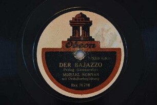Der Bajazzo : Prolog / (Leoncavallo)