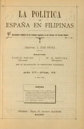 Núm. 83. 10 Abril 1894