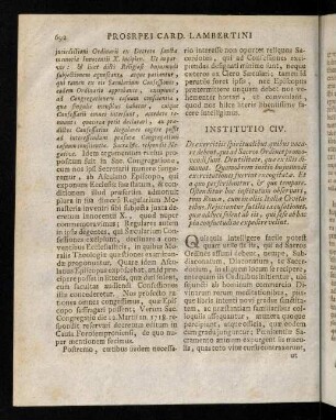 692-701, Institutio CIV.