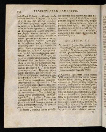 692-701, Institutio CIV.