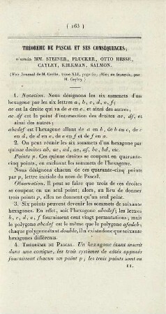 Théorème de pascal et ses conséquences.