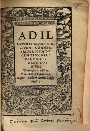 Ad illustrissimum principem Ioannem Fridericum Ducem Saxoniae ... Antilutheromastix ...