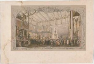 Voit, August von; München; Glaspalast - Innere Ansicht des Glaspalastes der ersten allgemeinen Deutschen Industrie-Ausstellung in München