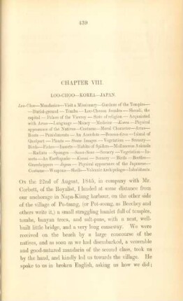 Chapter VIII. Loo-Choo - Korea - Japan