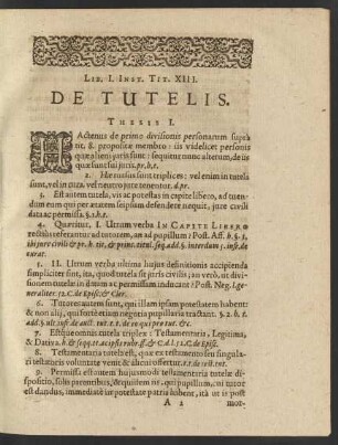 Lib. I. Inst. Tit. XIII. De Tutelis.