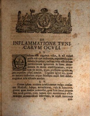 Diss. inaug. med. de inflammatione tunicarum oculi