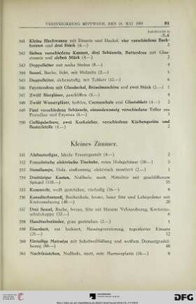 Kleines Zimmer (Nr. 551-569)
