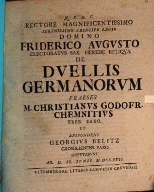 De duellis Germanorum