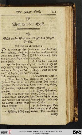 IV. Vom heiligen Geist