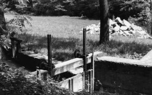 Triebischtal-Garsebach. Fichtenmühle, Wehr der Mühle