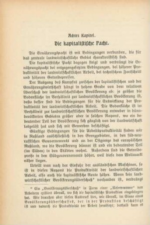 Achtes Kapitel. Die kapitalistische Pacht.