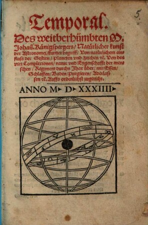 Temporal : natürliche Kunst der Astronomei