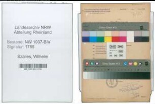 Entnazifizierung Wilhelm Szalies , geb. 27.01.1903 (Polizeibeamter)