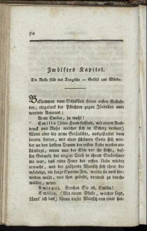 Zwölftes Kapitel. Die Rolle fällt ins Tragische [...]