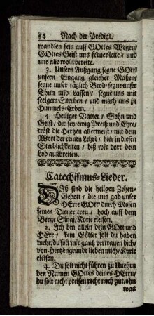 Catechismus-Lieder