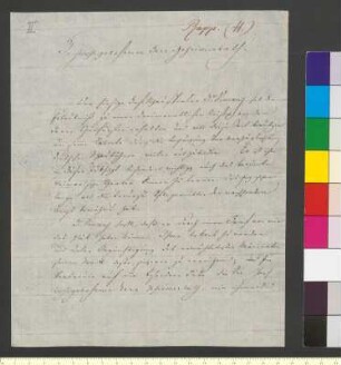 Brief von Rapp, Gottlob Heinrich an Goethe, Johann Wolfgang von
