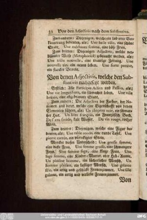 Von denen Adiectivis, welche den Substantivis nachgesetzt werden.