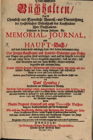 Vollkommenes Buchhalten ...