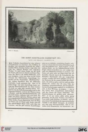 Die Kunst-Ausstellung Darmstadt 1911