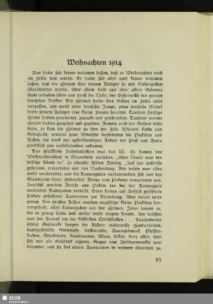 Weihnachten 1914