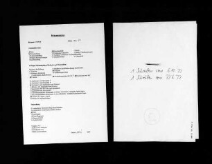 Untersuchungsakten wegen Geheimbündelei -Sonderheft Ernst Krull