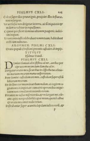 Psalmus CXLI. - Psalmus CL.