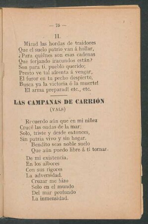 Las Campanas de Carrión : (Vals)
