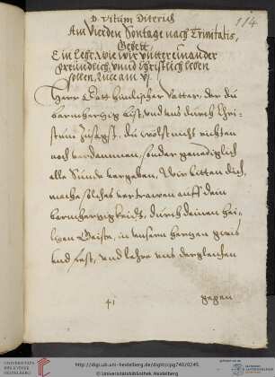 Gebete am vierten Sonntag nach Trinitatis