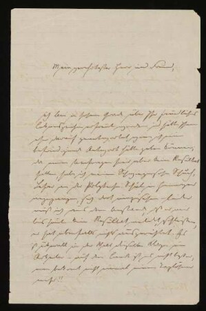 Brief von Levin Schücking an Karl Hassenpflug