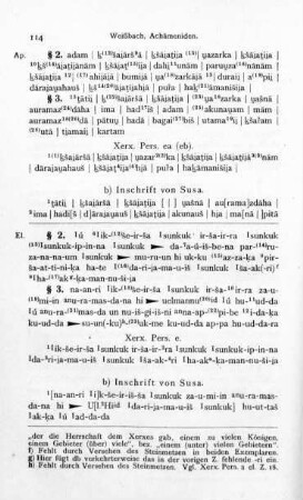b) Inschrift von Susa